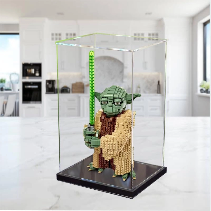 Clear Acrylic Display Case for Lego 75255 - Black Bottom 3mm