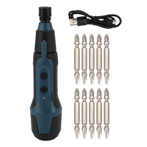 Electric Screwdriver and Bit Set - 3.6V Flashlight Lithium Battery