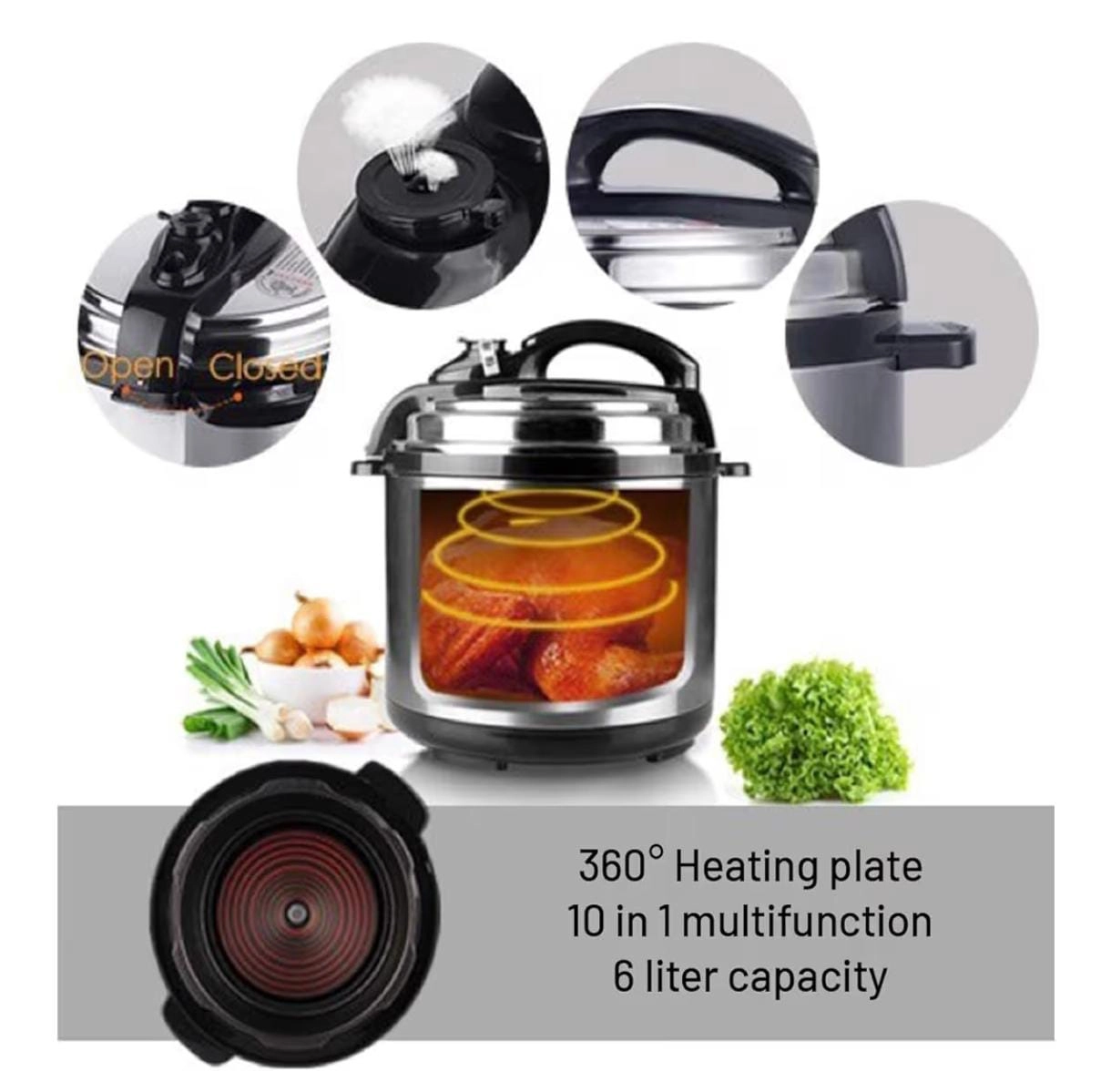 10 in 1 Multi-Function Cooker - 12.5L