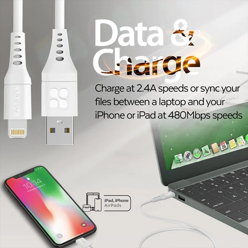 XCord-Ai Cable 10W USB-A to Lightning 1m Silicone