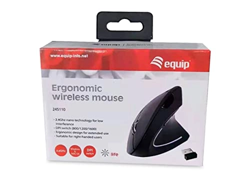 245110 Ergonomic Cordless Mouse - Radio Frequency
