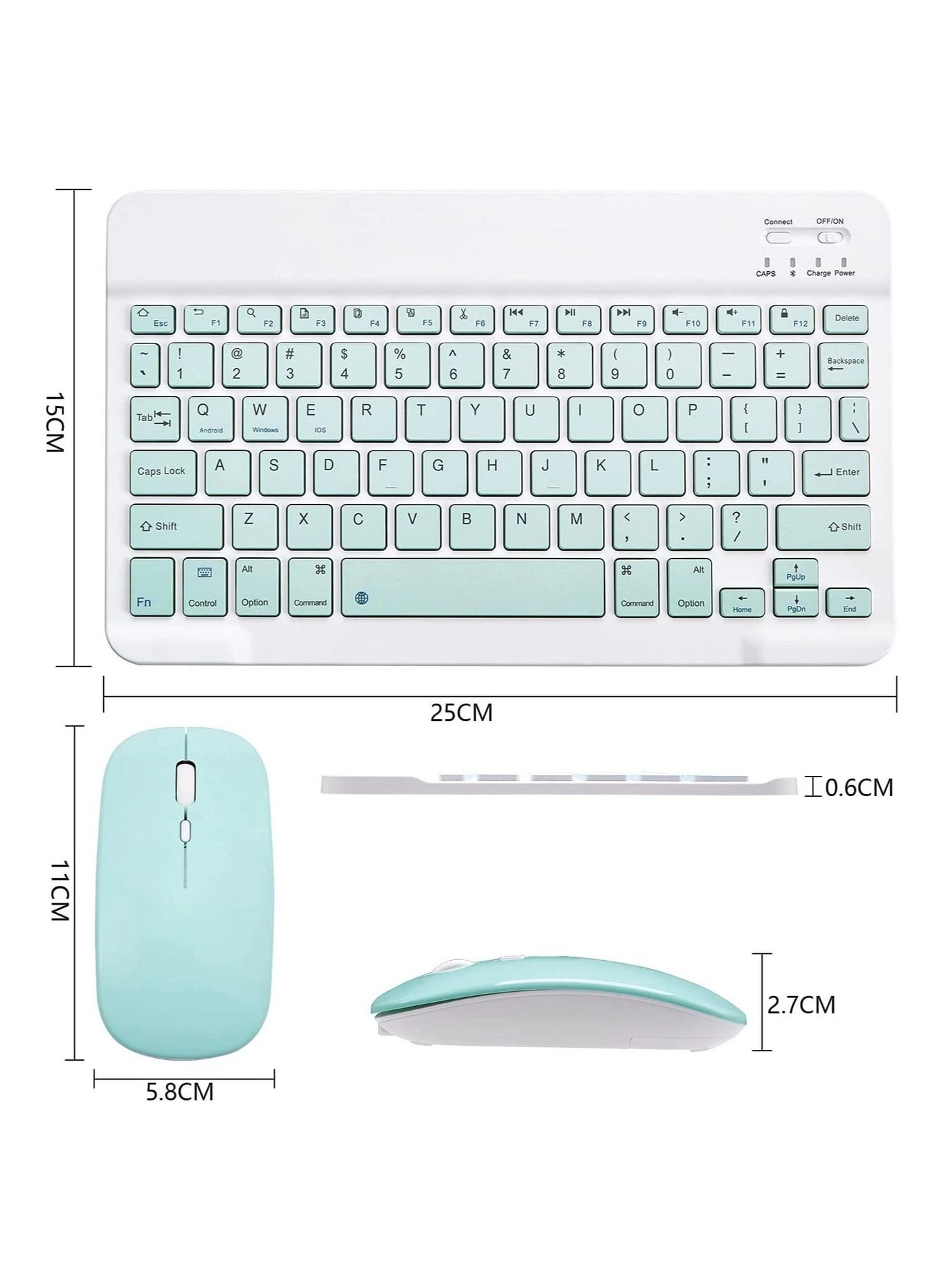 Bluetooth Keyboard and Mouse Combo