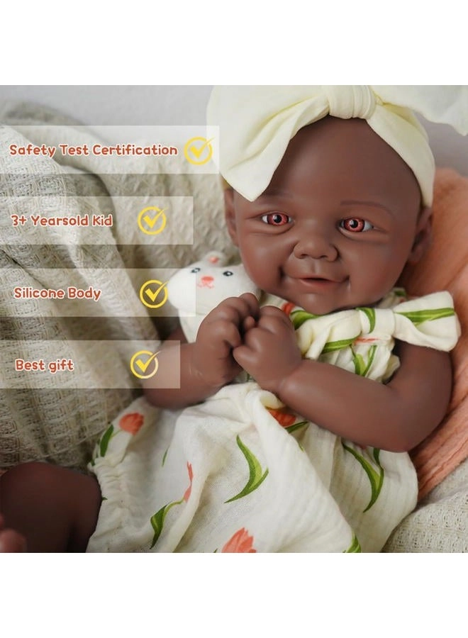 Reborn Baby Doll - 16.5 inch Silicone Girl Sleeping