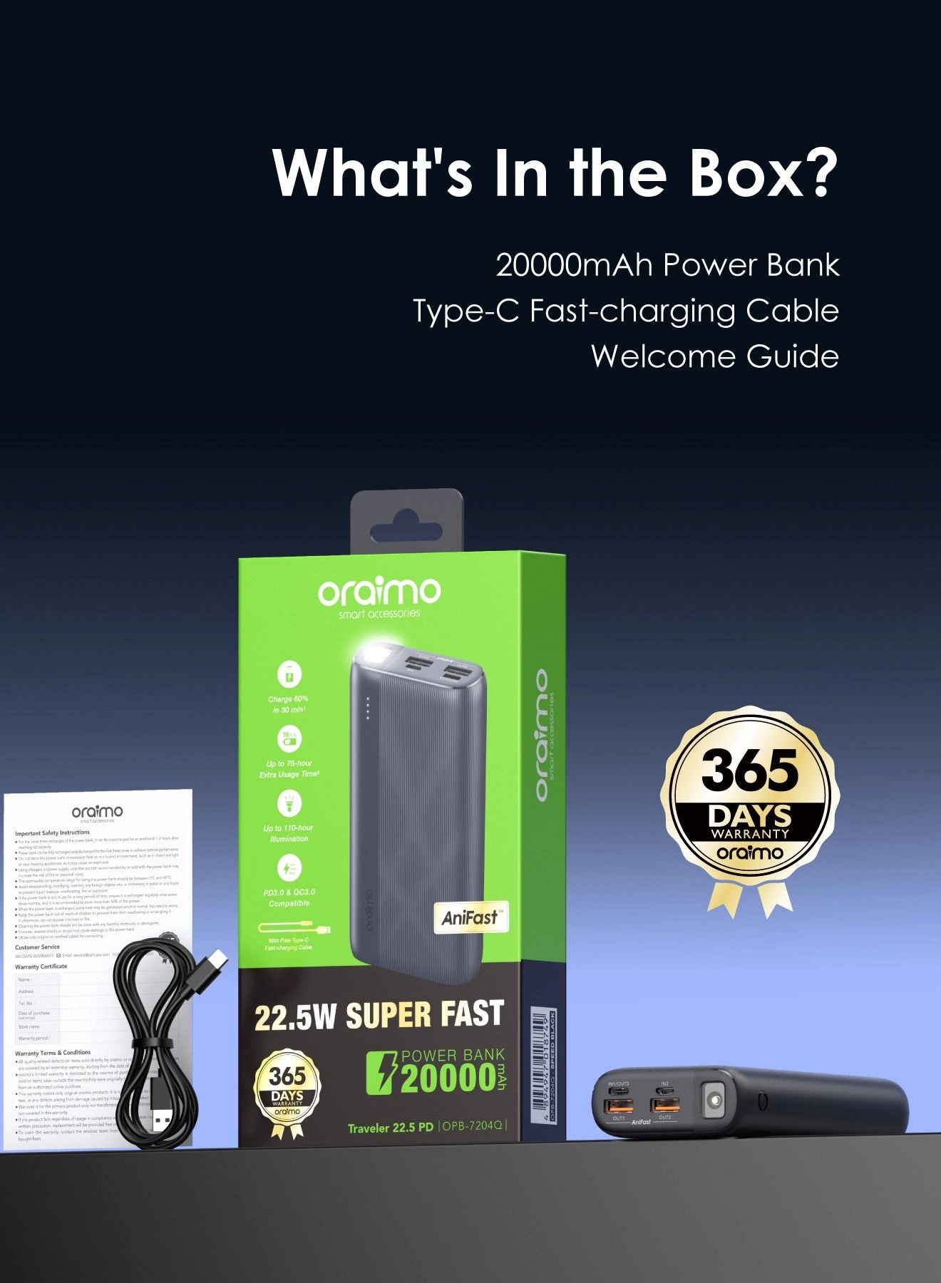 Traveler 22.5 PD - 20000 mAh 22.5W