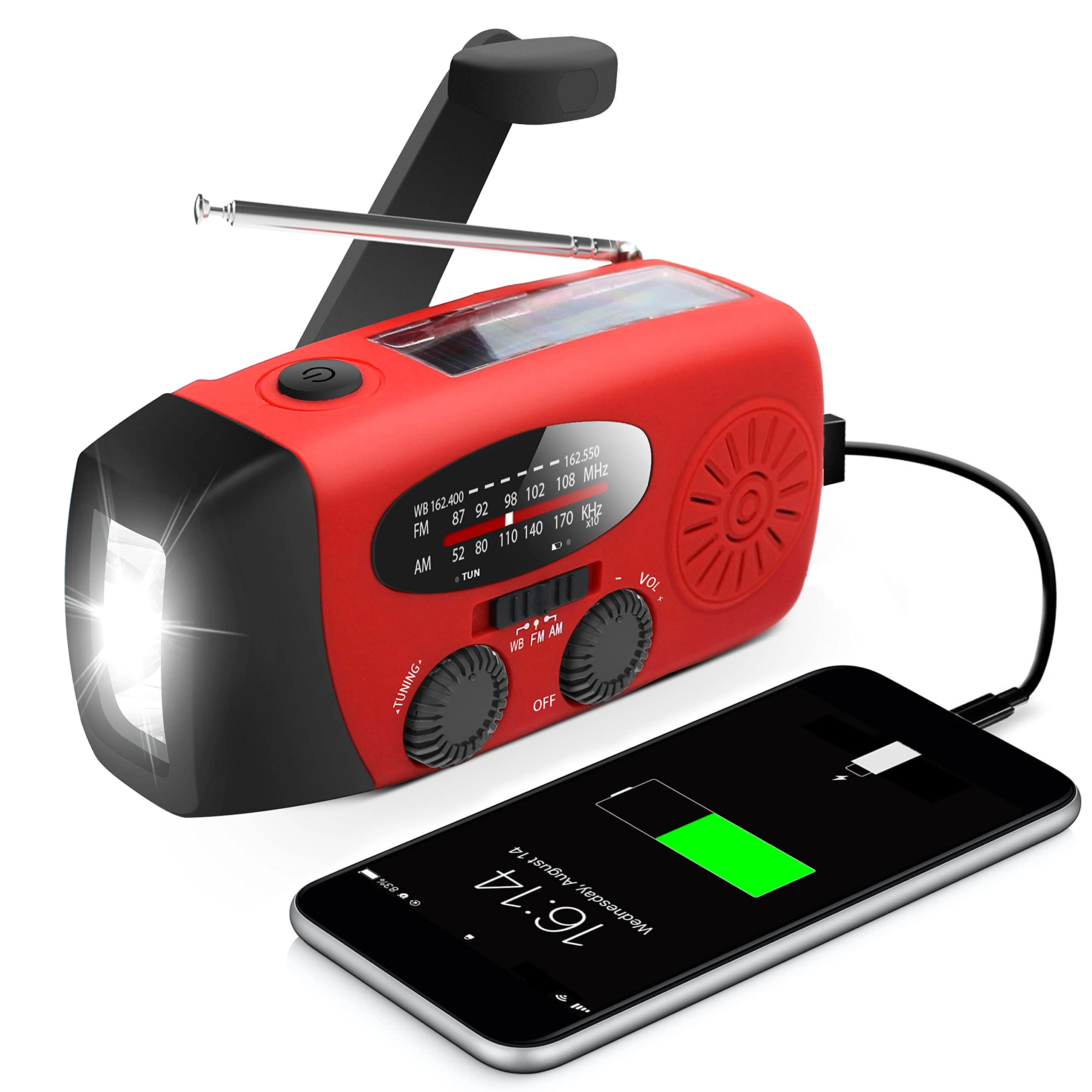 runningsnail MD-088 - Hand Crank 2000mAh