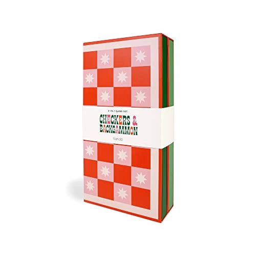 Game Night 2-in-1 Checkers and Backgammon Board