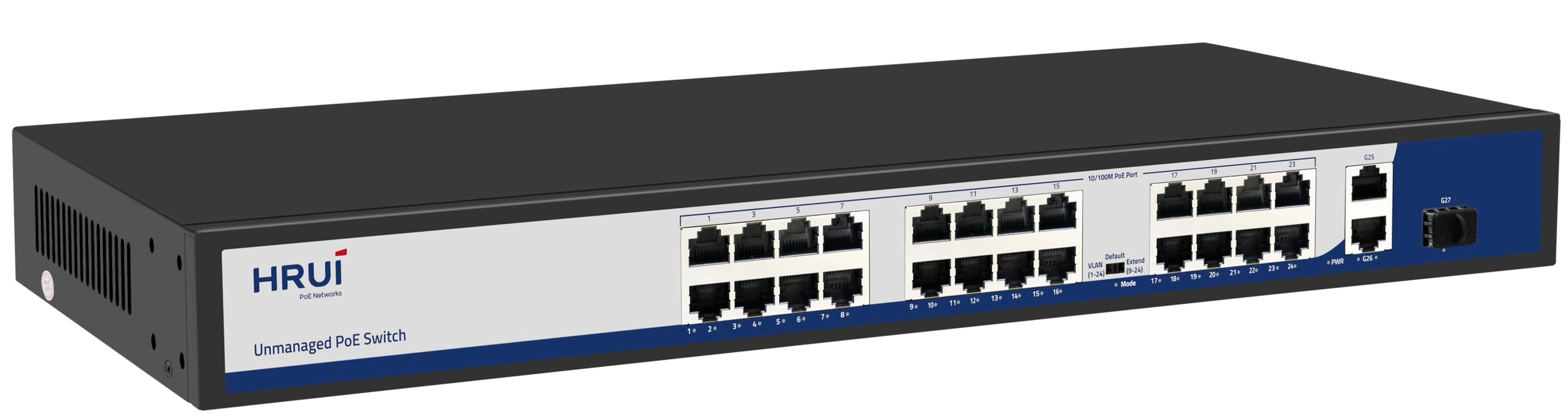 HRUI PoE Networks HR901-AF-2421GS 400 1U 24-Ports