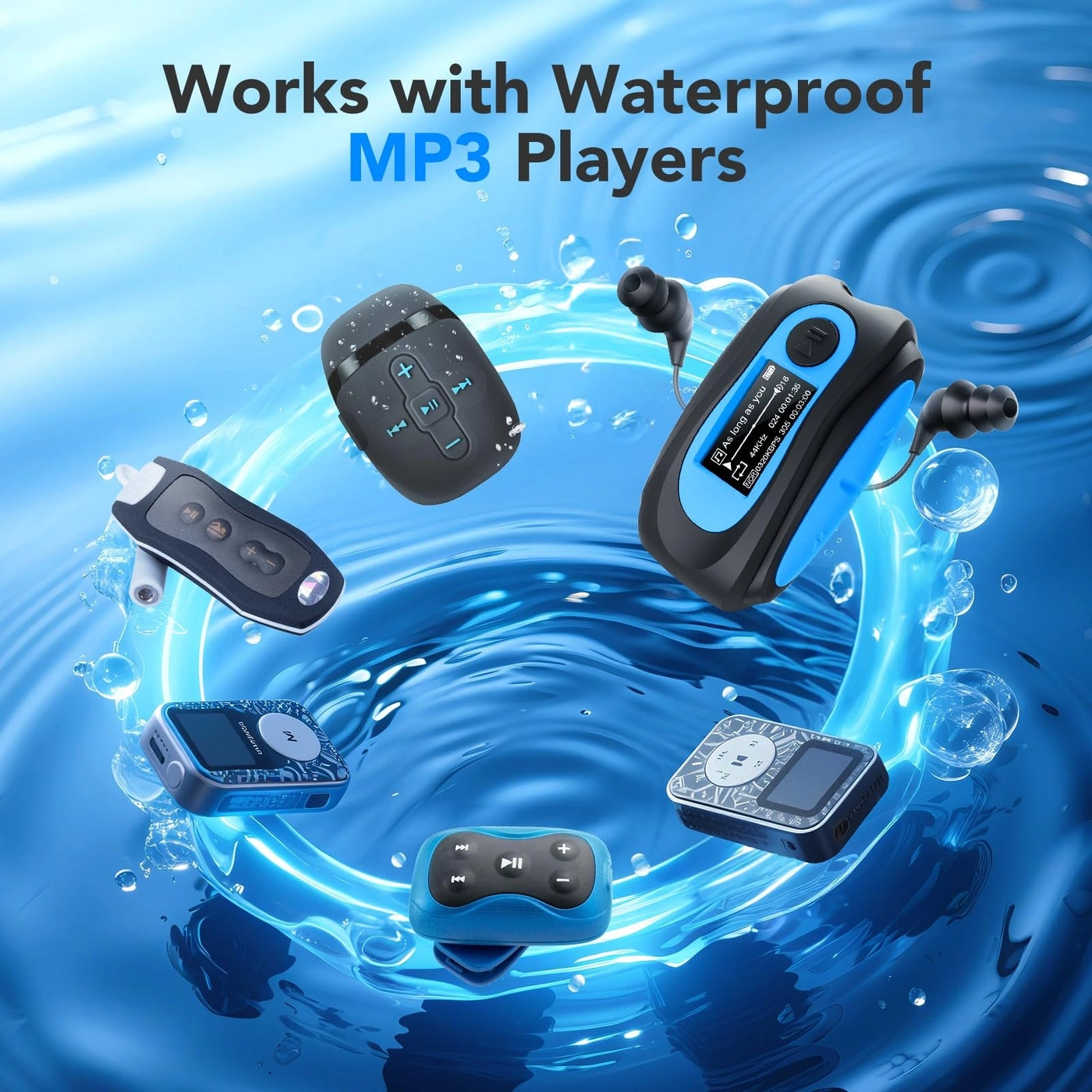 IPX8 Waterproof in-Ear Earphones - Wired Earphone