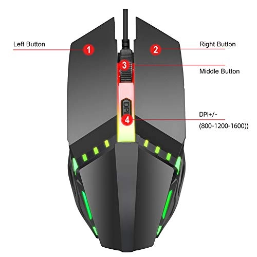 Wired Gaming Mouse - USB
