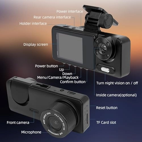 Dash Cam - 2K + 1080P