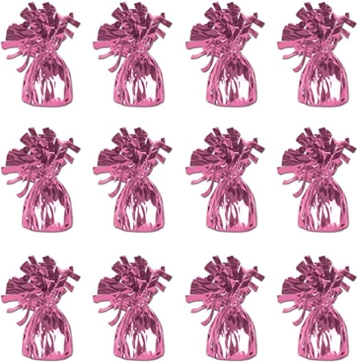 Party Time Trading LLC Metallic Wrapped Balloon Weights - 12 General Occasion