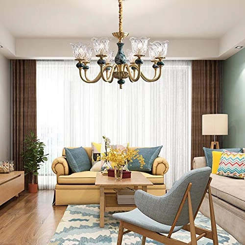 Retro Ceramic Light Luxury Chandelier