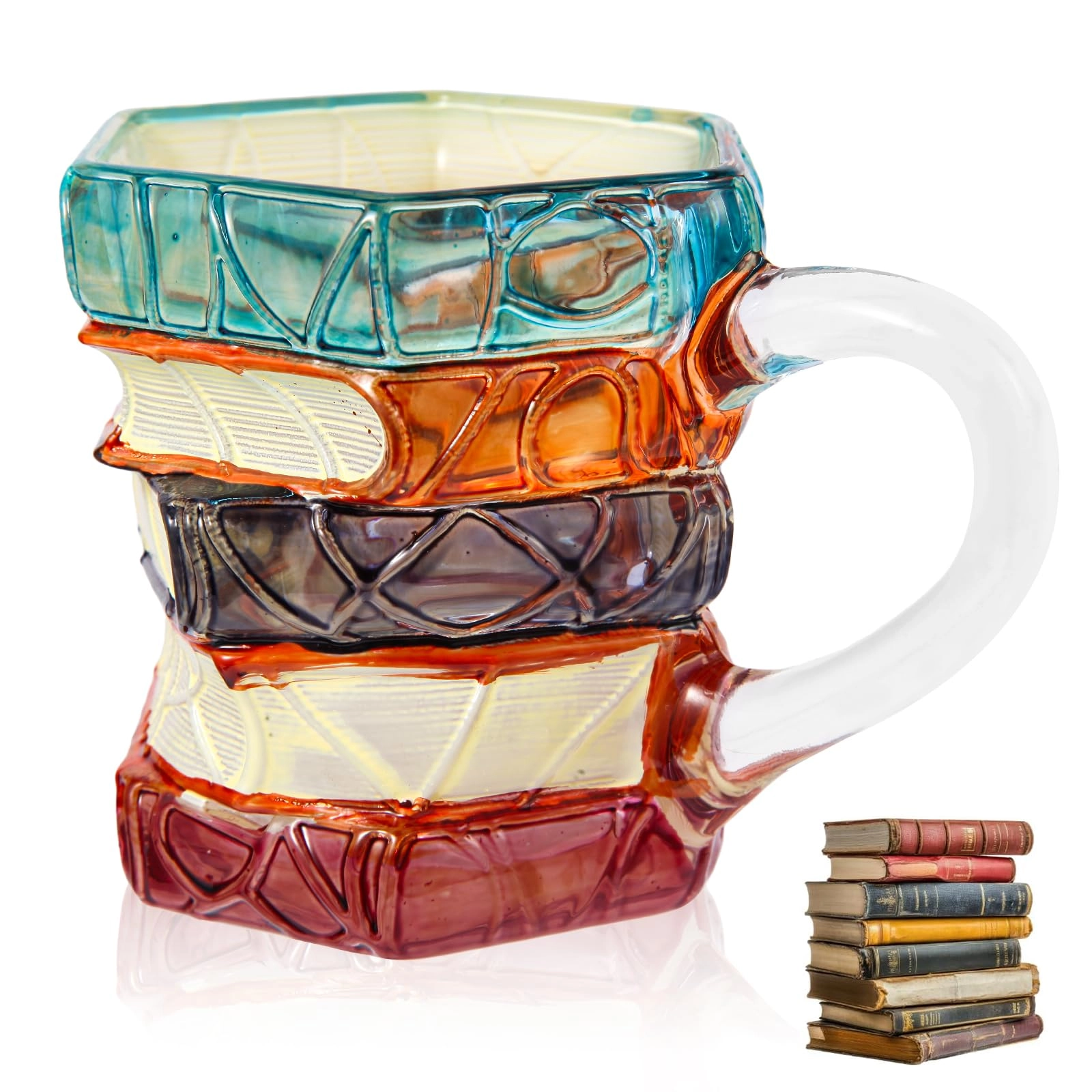 trzzyan Painted book Glass Tumbler - 1 pcs Books