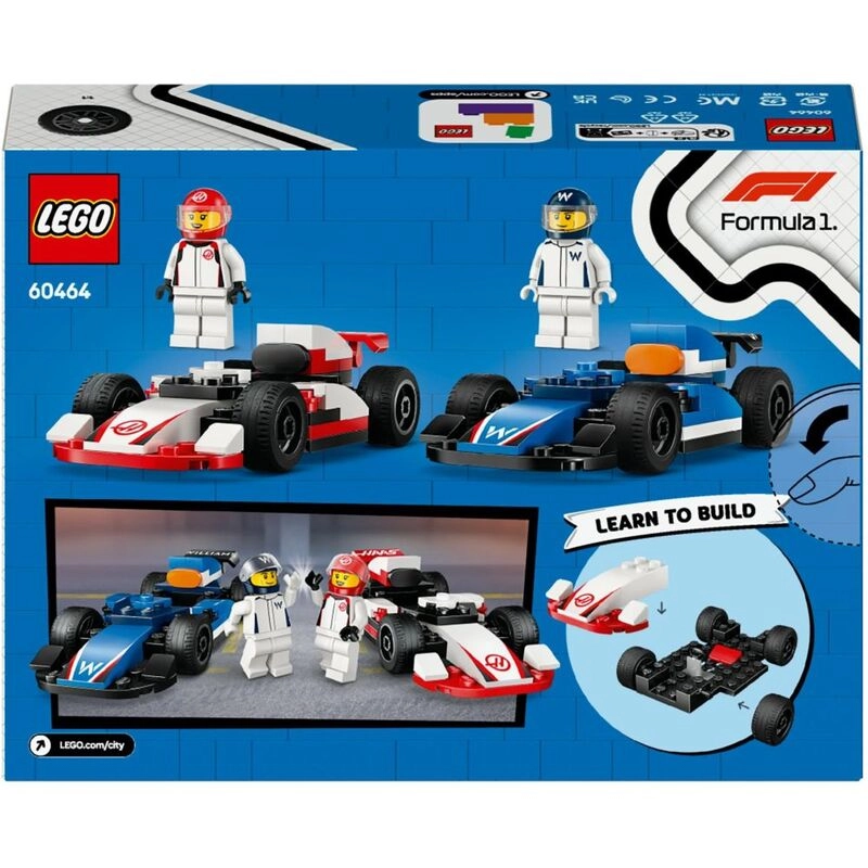 LEGO City F1 Williams Racing & Haas F1 Race Cars - Vehicle