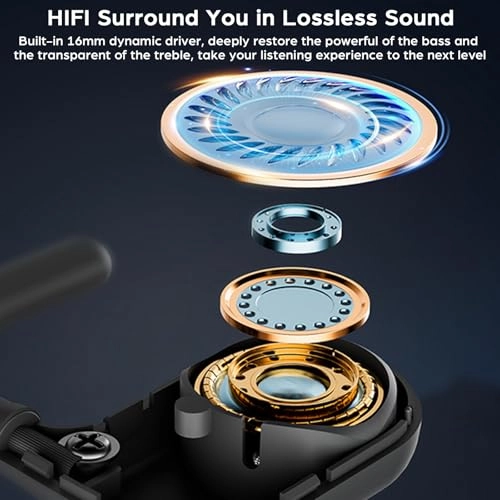 Open Ear Sport Headphones Wired Headphone