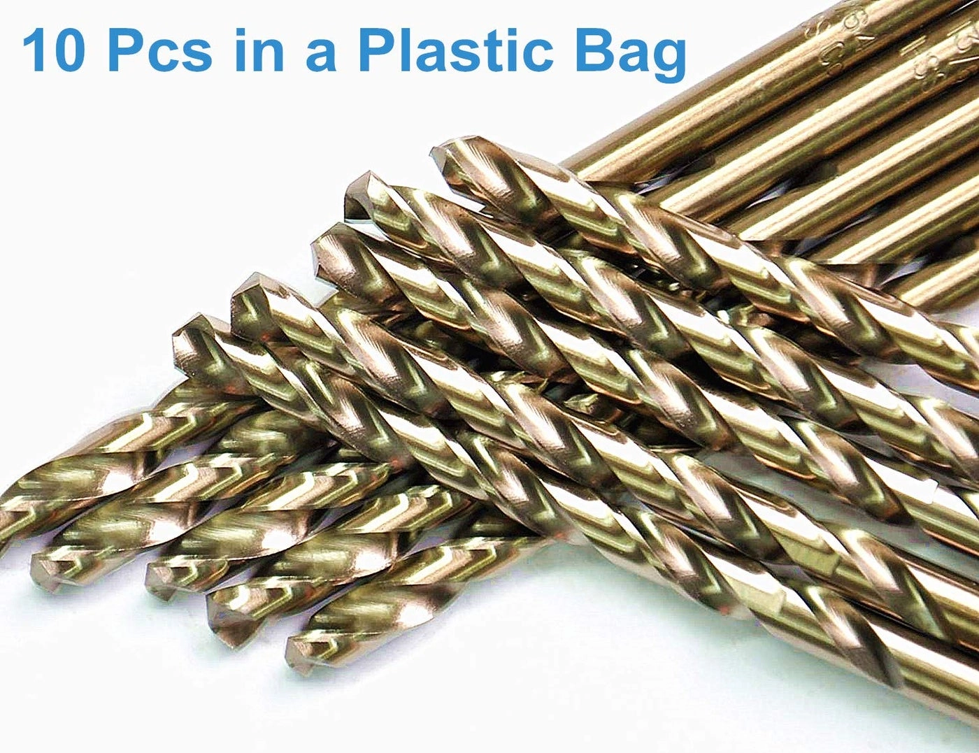 Drill Bits - Cobalt 10PCS 1/4"