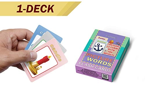 Picture Words Flash Cards - Preschool 54 pieces