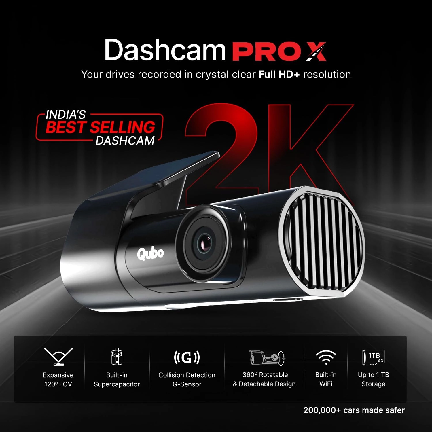 Dashcam Pro X - 1296p 30FPS