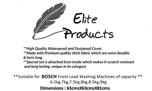 Front Load Washing Machine Cover - Bosch Front Load