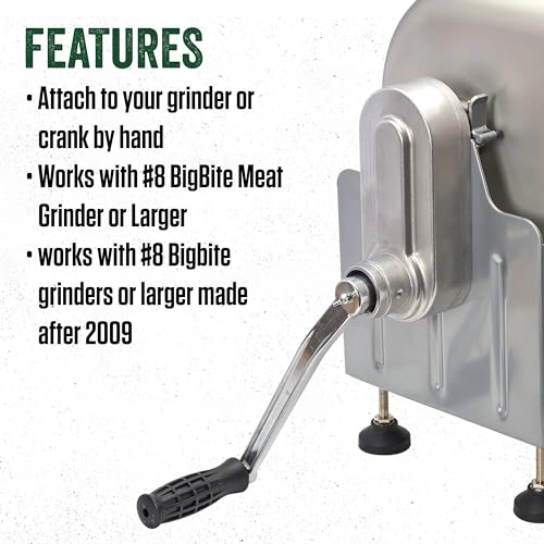 Big Bite Tilt Meat Mixer - 25LB Stainless Steel