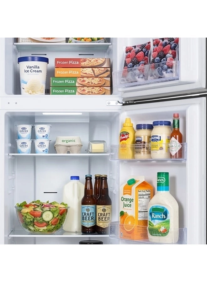 Top Mount Refrigerator - Total No Frost Adjustable Glass Shelves
