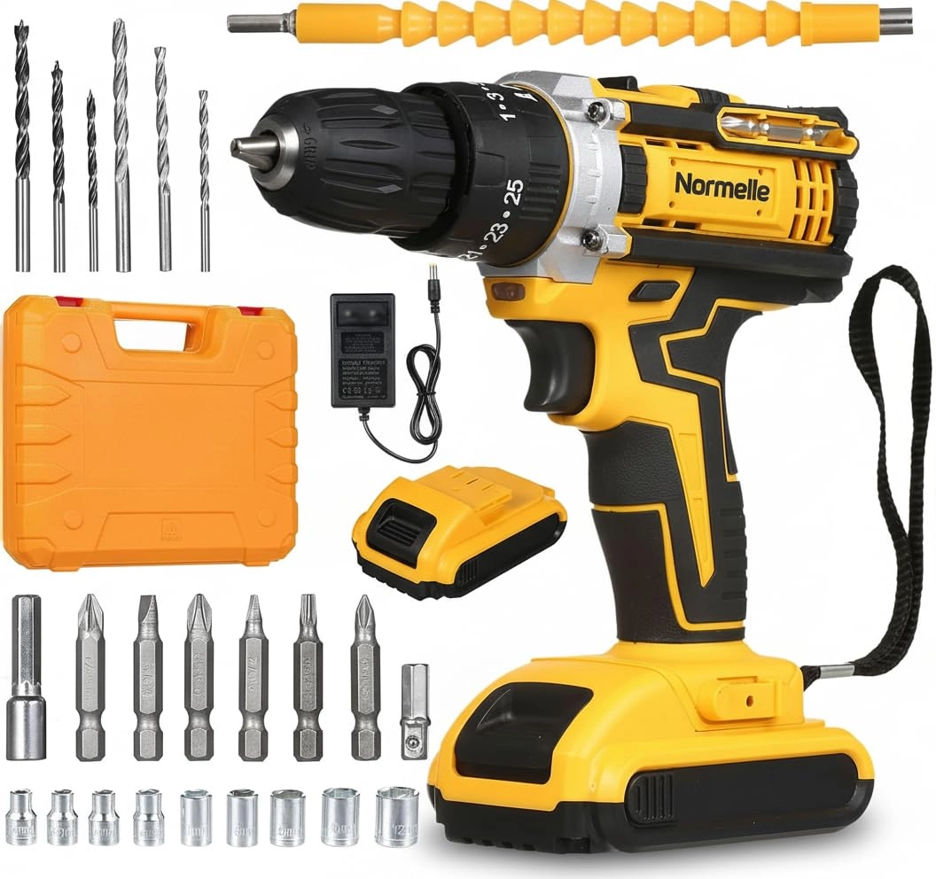Cordless Drill Driver - 2 × 7500mAh lithium-ion