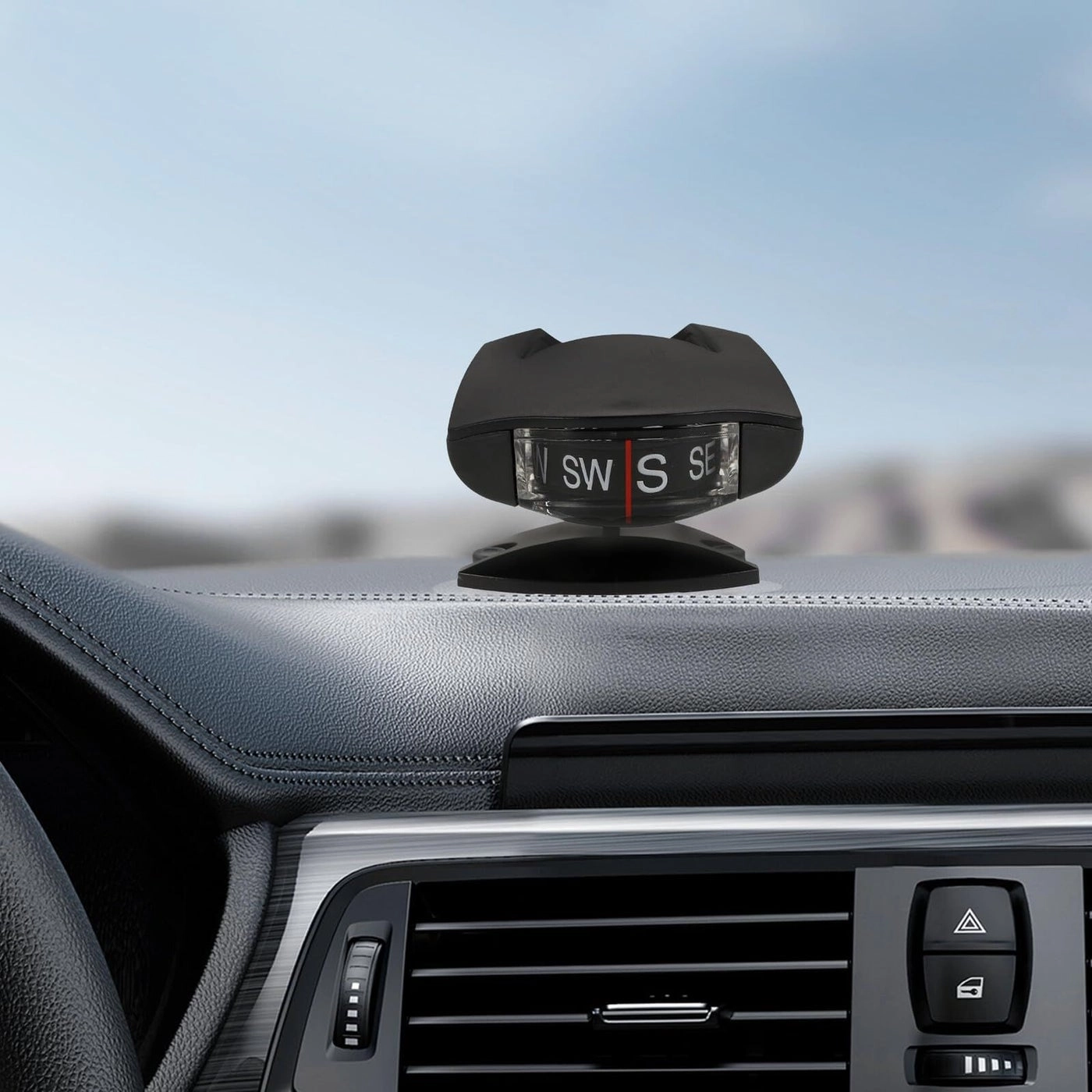 Dashboard Compass - Adjustable Suction Cup Inclinometer