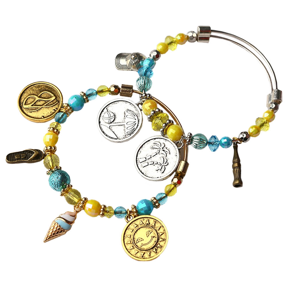 Fun And Sun Jewelry Making Kit - 8 charms Suitable for 6 to 12 yrs