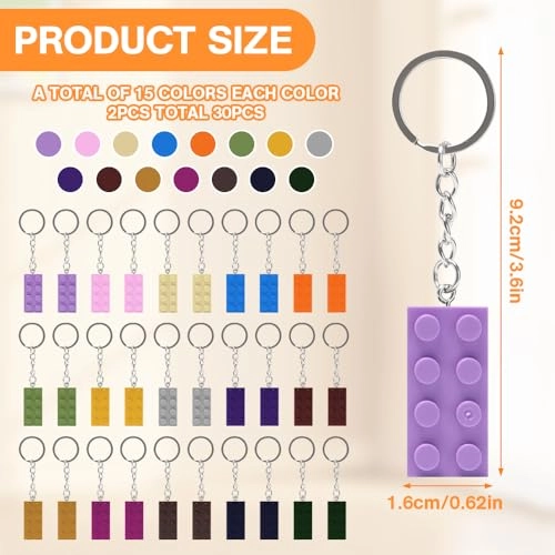 Key Ring Building Blocks - Geburtstag