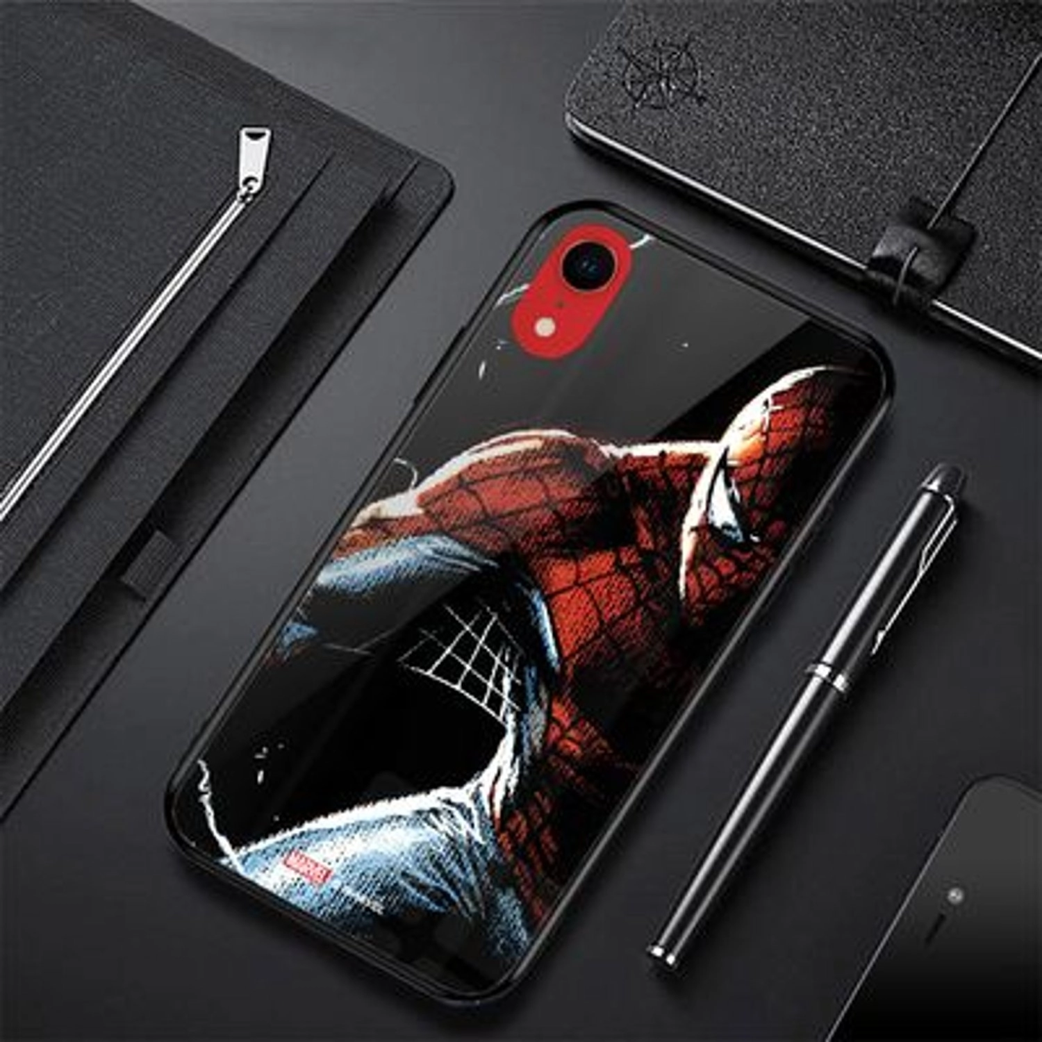 Spiderman In The Dark Back Case for iPhone XR