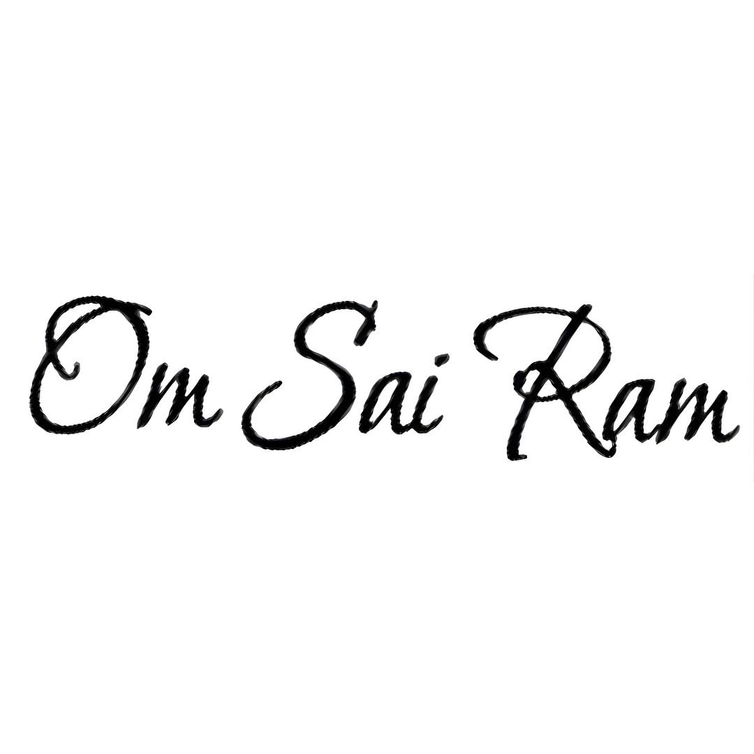 kreepo Om Sai Ram Car Decal Sticker - Pack of 2 Self-Adhesive Vinyl
