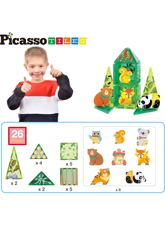 Magnetic Tiles - Forest Animal 26 pcs