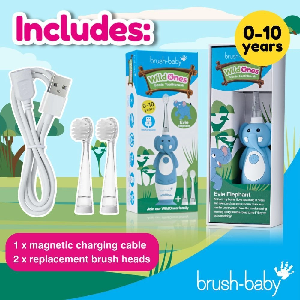 Wild Ones Koala Rechargeable Toothbrush - Light Blue