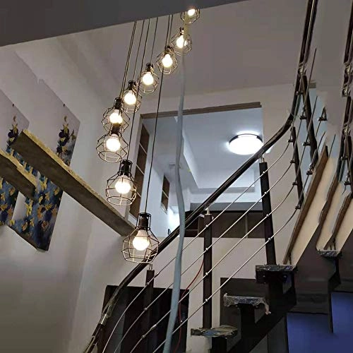 Clip Chandelier - E27 8 head Black