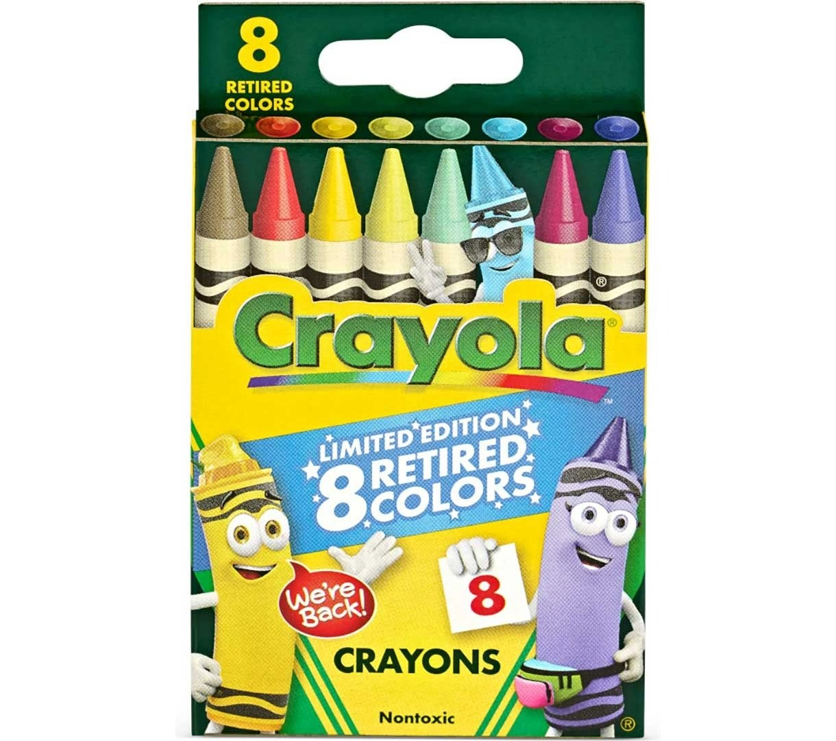 Character Shaped Limited Edition Crayons - 8 Pcs