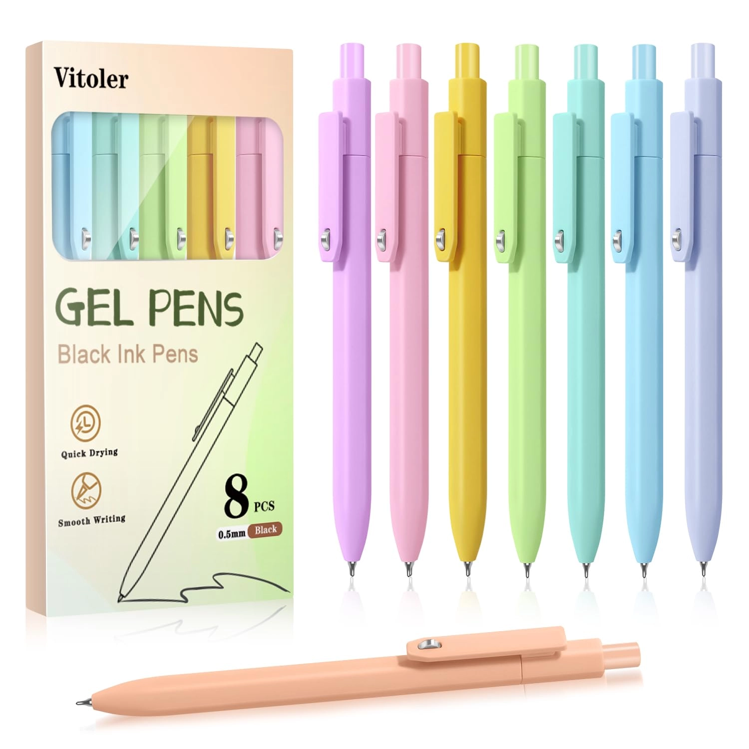 Aesthetic Pens - 8 Pcs 0.5mm