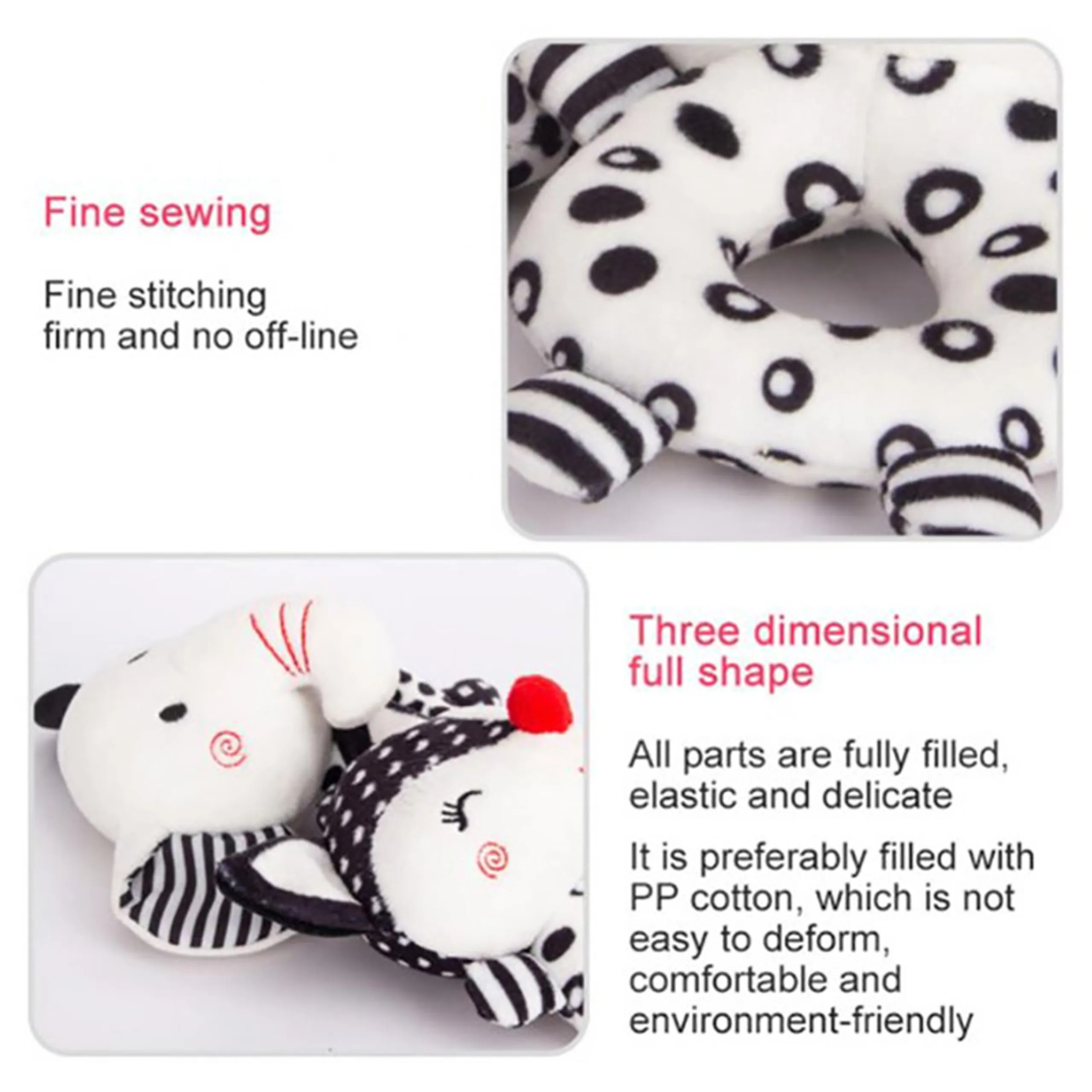 Soft Stuffed Rattle Pacifying Toy - Suitable for 3 months and above Fox