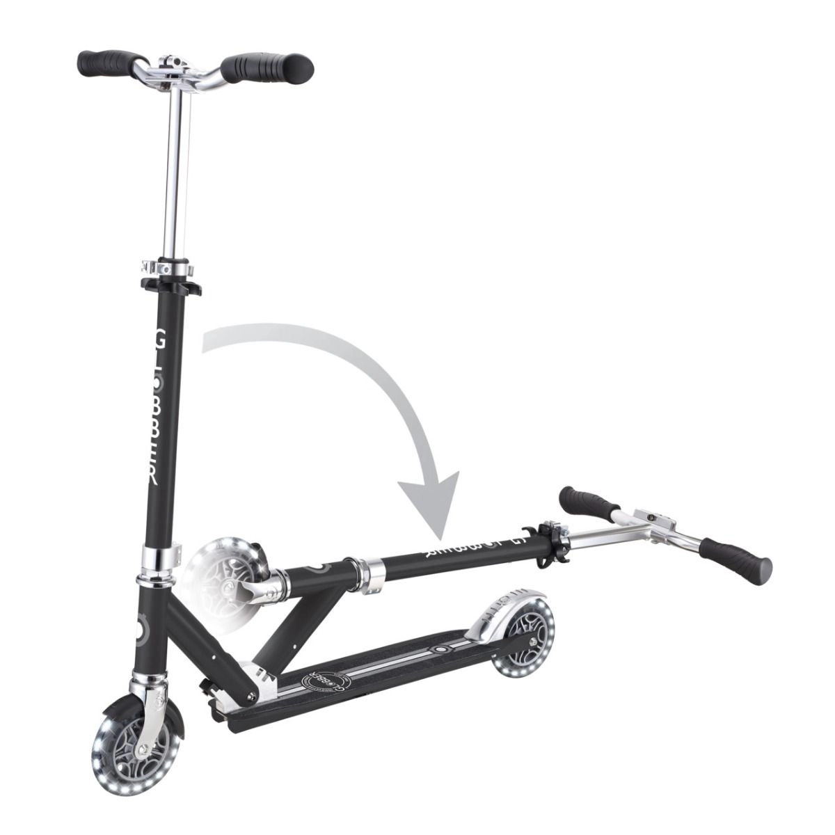 Flow Element Lights - 125mm LED wheels Adjustable 70cm - 95cm