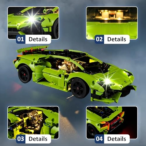 LED Light Kit for LEGO Huracán Tecnica 42161 Building Set