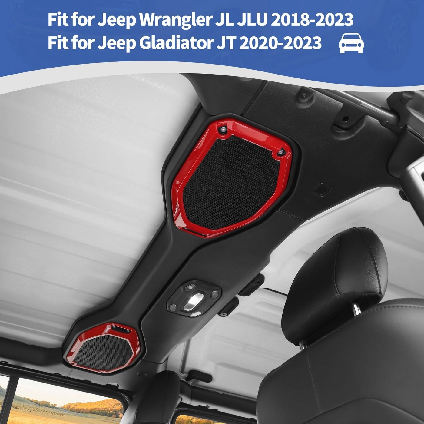 A Pillar Speaker Frame Trim Cover - Jeep Wrangler JL 2018-2024