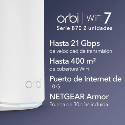 Orbi 870 Router - WiFi 7 + Satellite Extender
