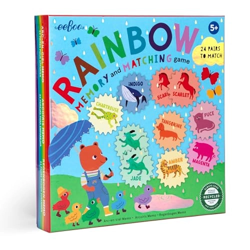 Rainbow Memory and Matching Game - 5+