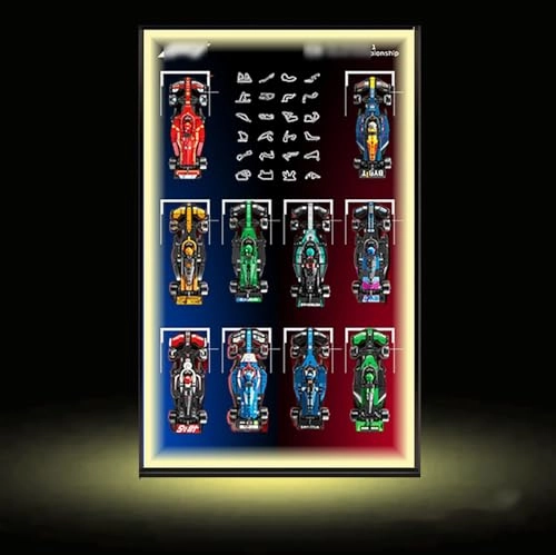 Display Wall Plaque - Magnetic 50 x 80 cm With light-c