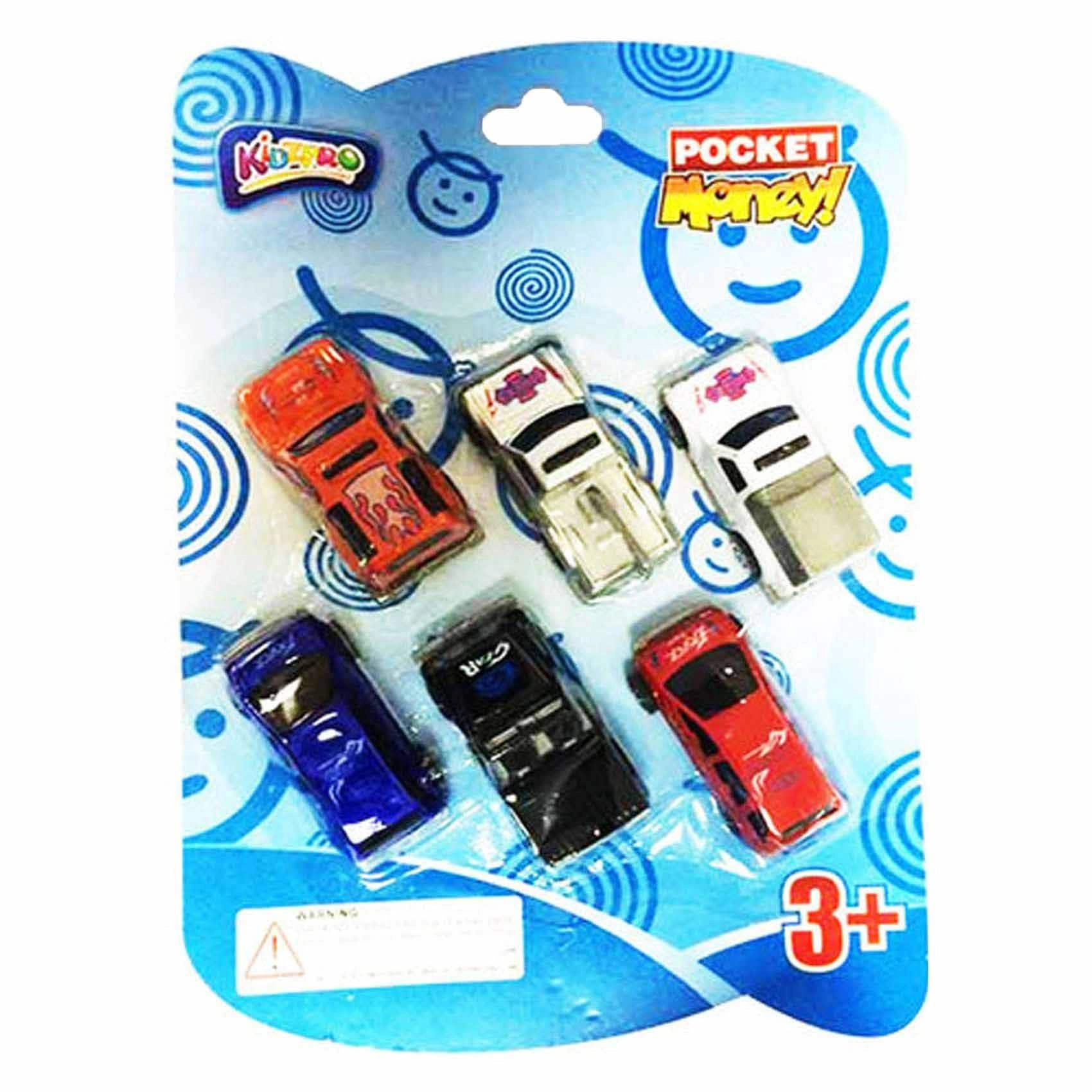Carrefour Pull-Back Racing Car - 6pcs