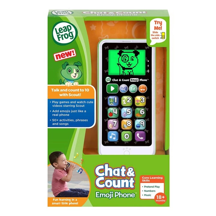 Chat And Count Emoji Phone - White Multicolor
