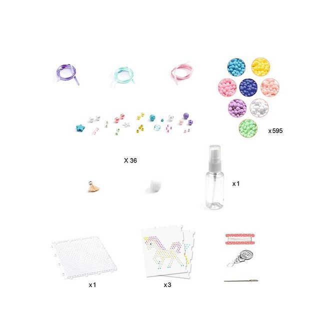 Artistic Aqua Rainbow Craft Kit - Honeycomb Plate Beads & Water