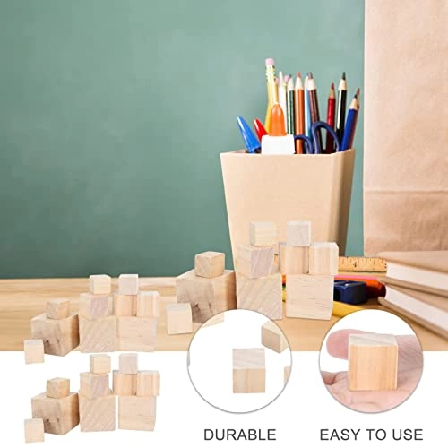 Wooden Cubes - 50 pieces