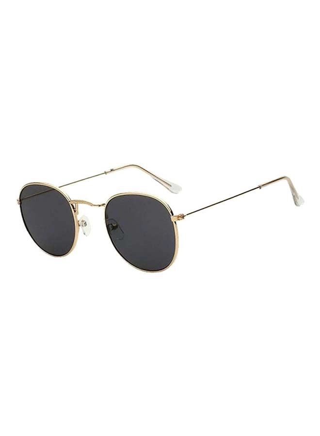 Round Frame Sunglasses - 55mm Black