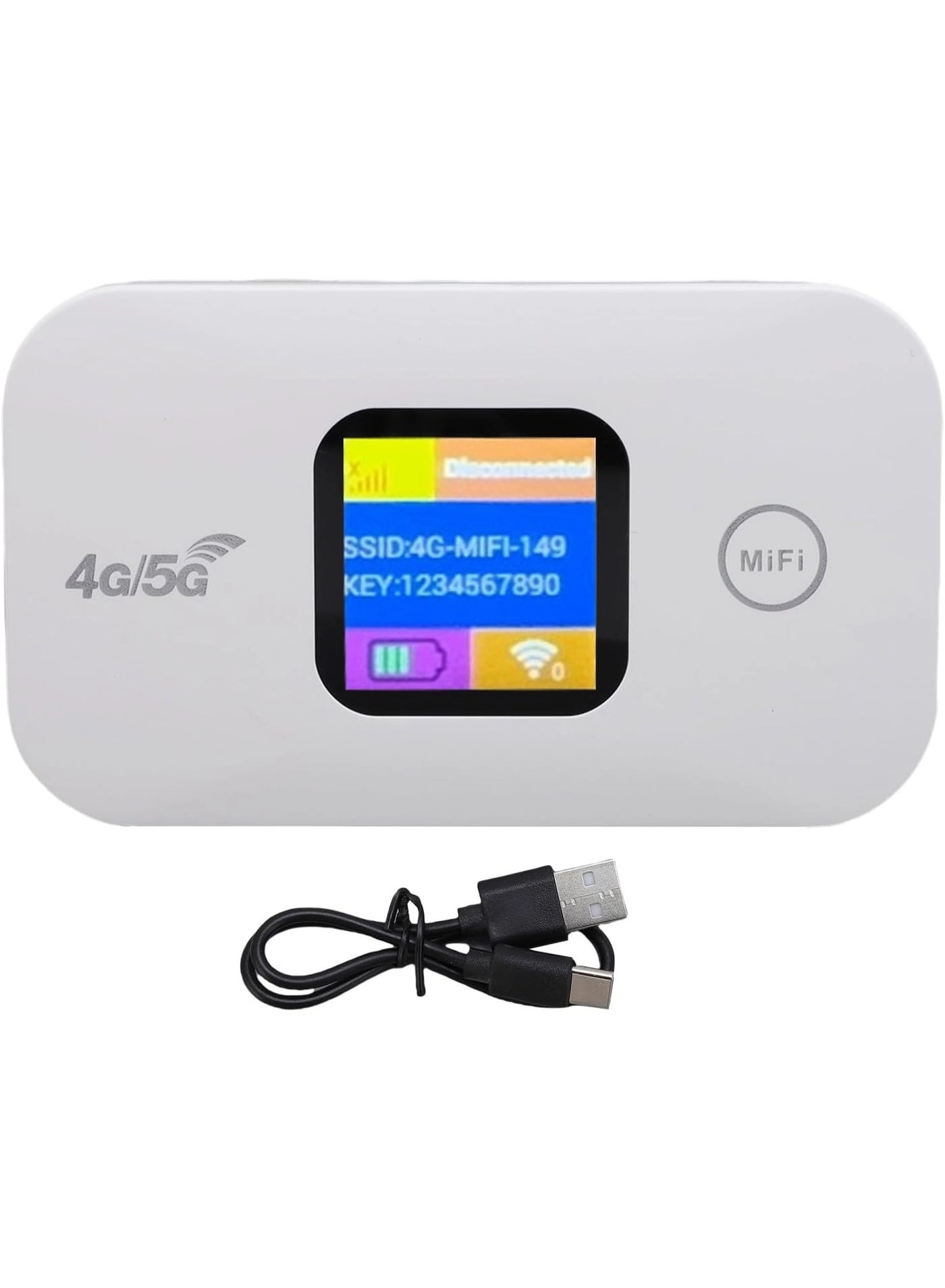 Portable 4G 5G WiFi Mobile Router - 4G 5G WiFi 6 300Mbps