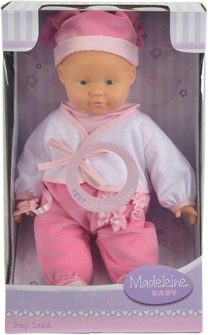Madeleine Baby Doll - 38cm twenty baby noises Ages 2+